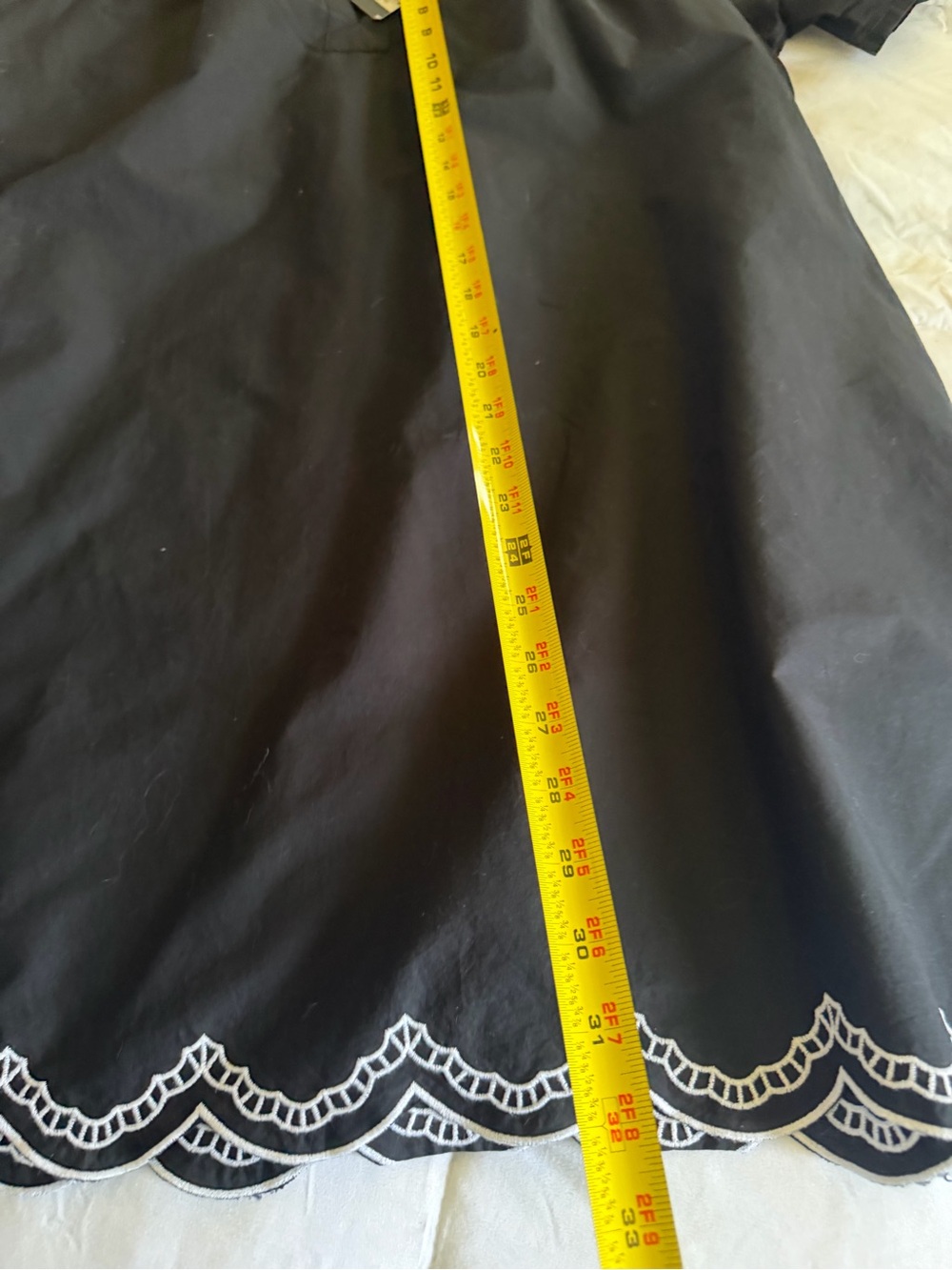 Universal Thread black Short-Sleeve Tunic with White Embroidery - Picture 3 of 7